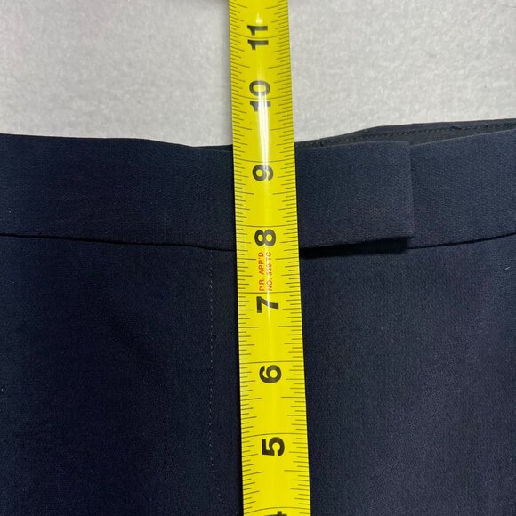 Theory Women's Skinny Leg Navy Blue Ibbey 2 Admiral Crepe Dress Pants Size 2 - Picture 8 of 10